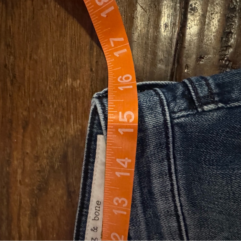 RAG & BONE Dre Low Rise Slim Boyfriend Crop Jeans Size 27 - Picture 6 of 7